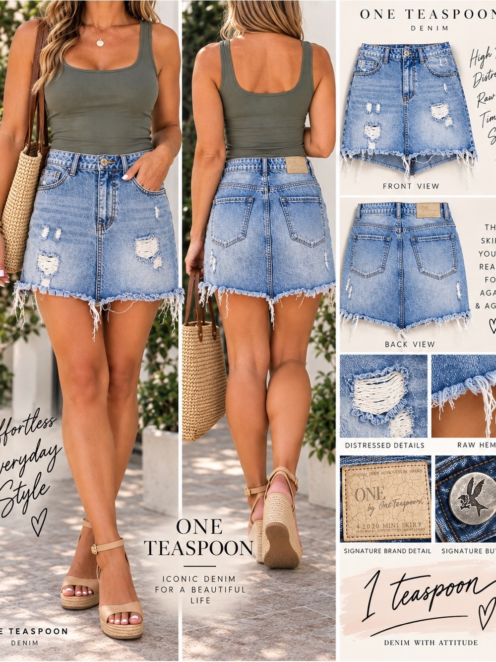 🔥 ONE X ONE TEASPOON 2020 Mini Skirt
Size 24 | 100% Cotton